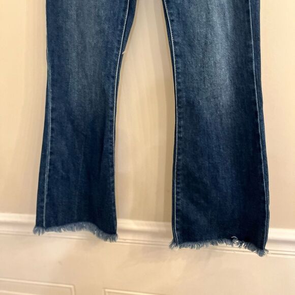 Hidden Blue Denim Jeans with Brown Patch - Picture 5 of 11